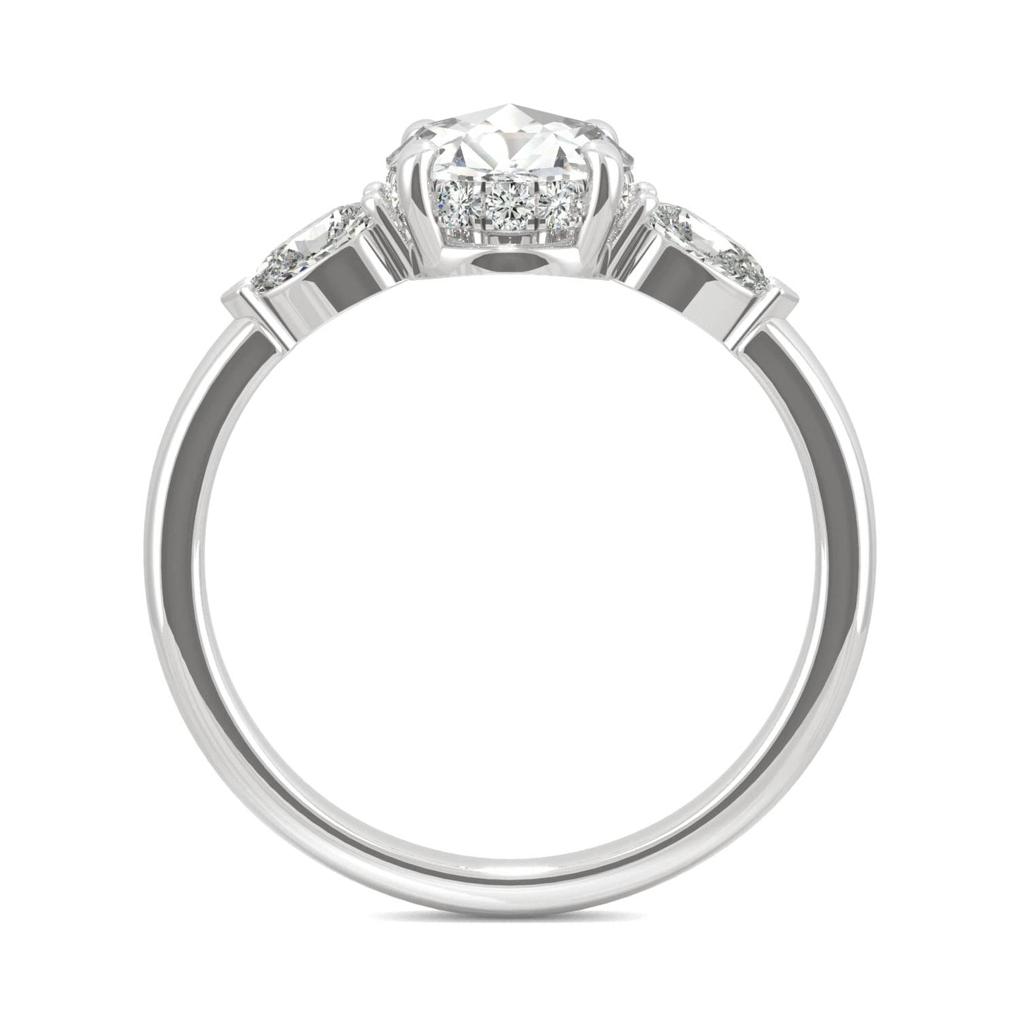 1.08 CTW Moissanite Engagement Ring