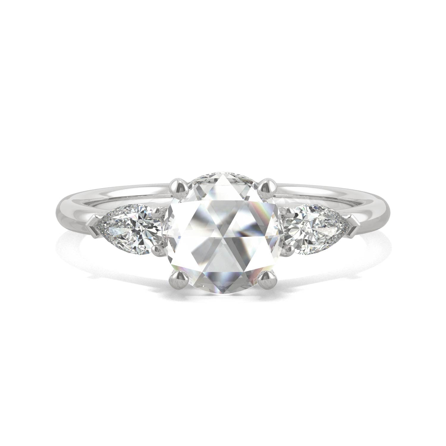 1.08 CTW Moissanite Engagement Ring