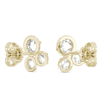 0.56 CTW Moissanite Cluster Earrings