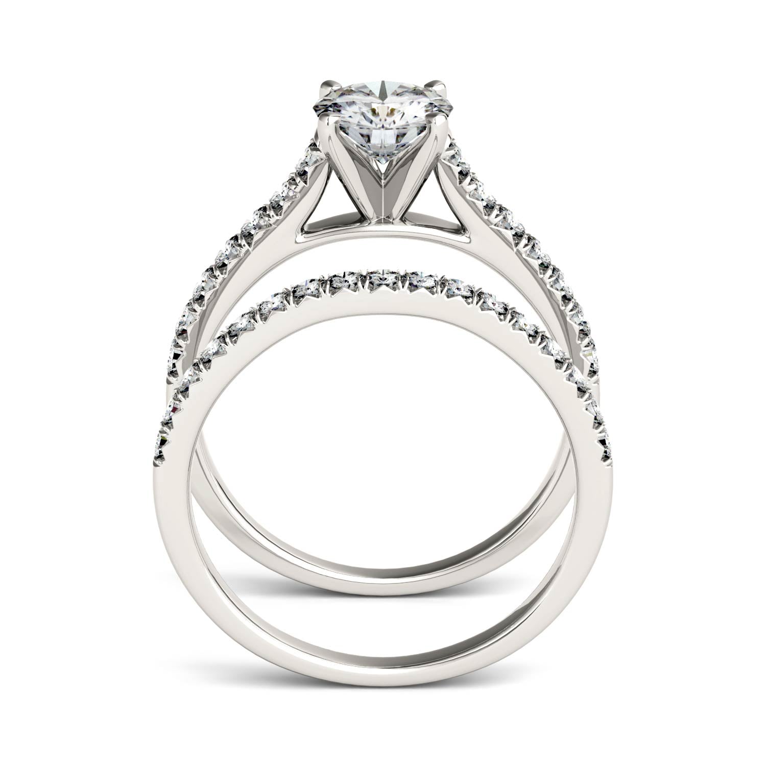 1.61 CTW Moissanite Bridal Set