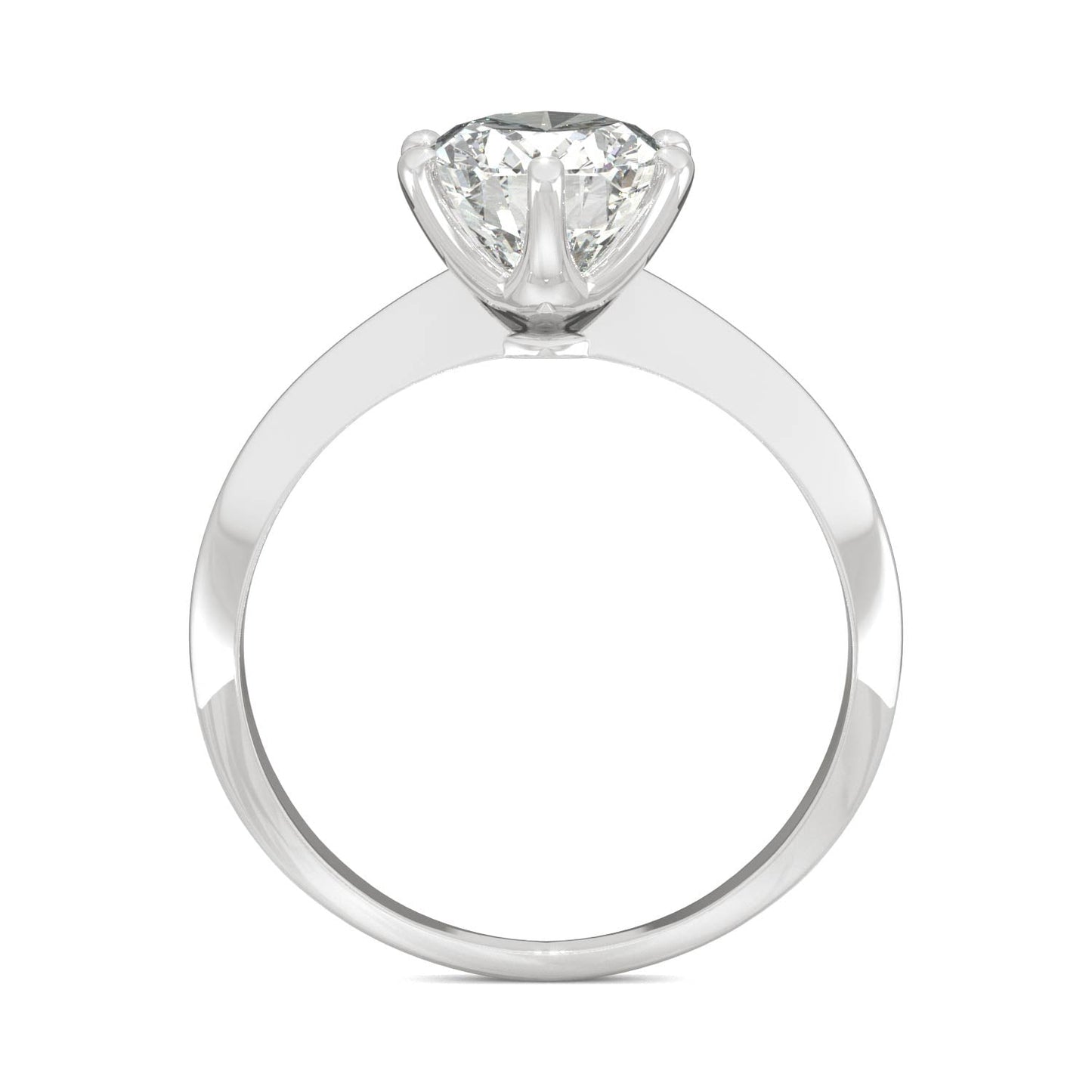 2.10 CTW Oval Moissanite Engagement Ring