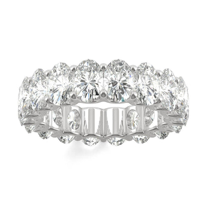 9.00 CTW Oval Moissanite Eternity Ring