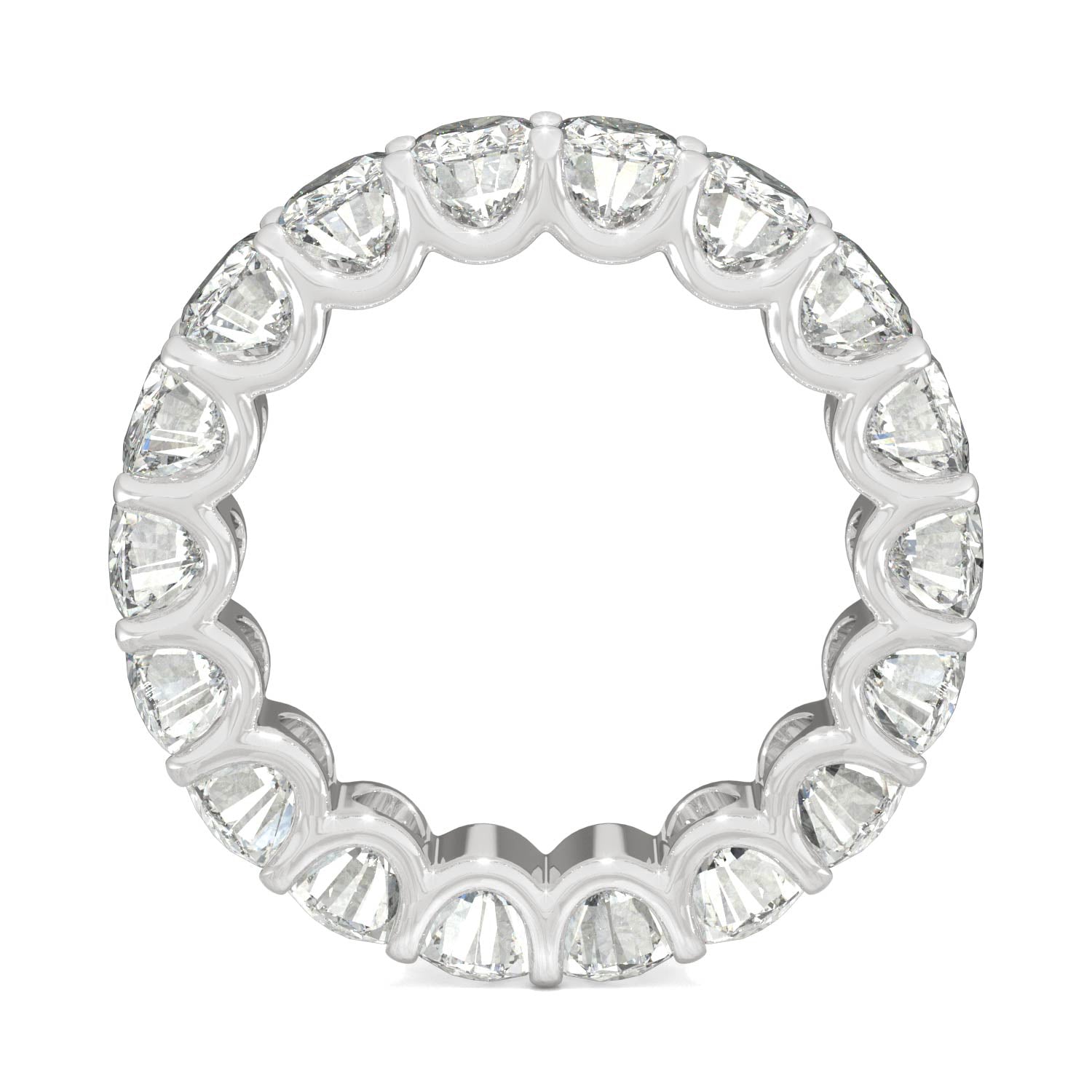 9.00 CTW Oval Moissanite Eternity Ring