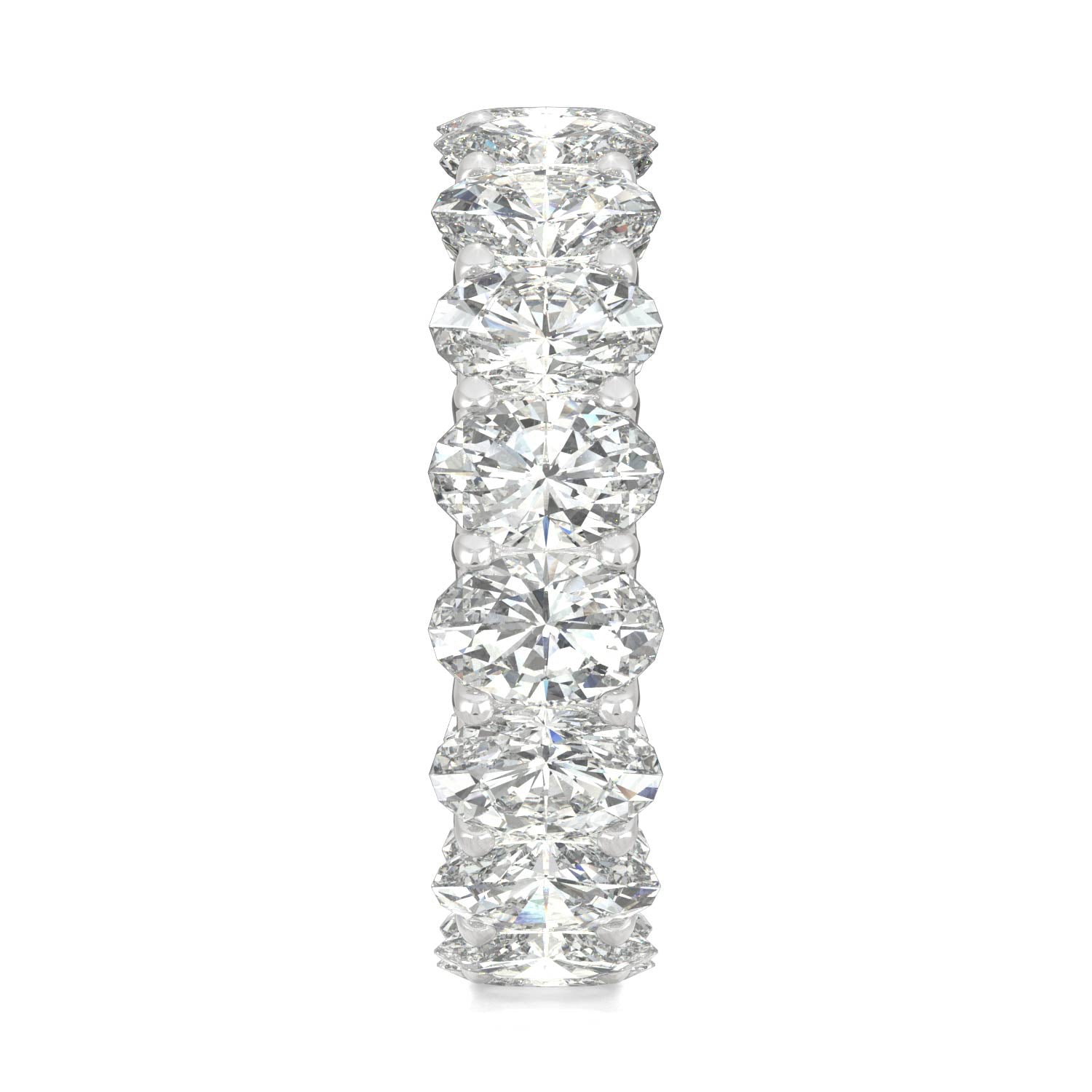 9.00 CTW Oval Moissanite Eternity Ring