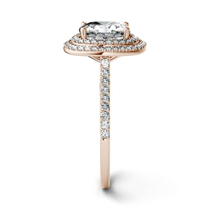 2.90 CTW Moissanite Rose Gold Ring