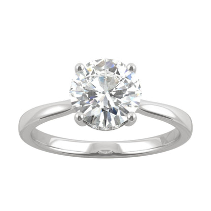 1.58 CTW Round Moissanite Engagement Ring