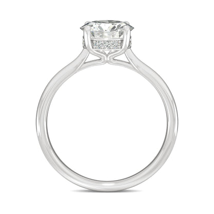 1.58 CTW Round Moissanite Engagement Ring