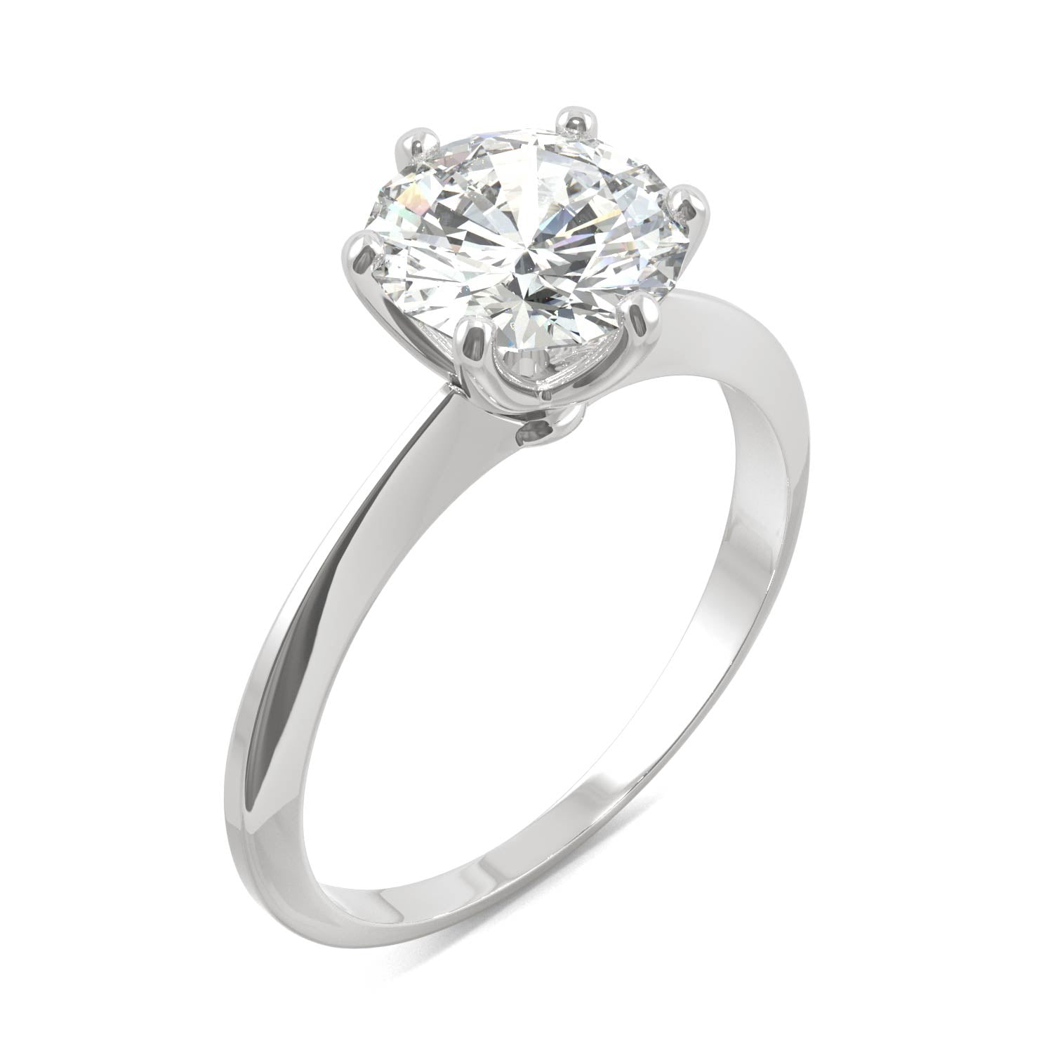 1.90 CTW Moissanite Solitaire Engagement Ring