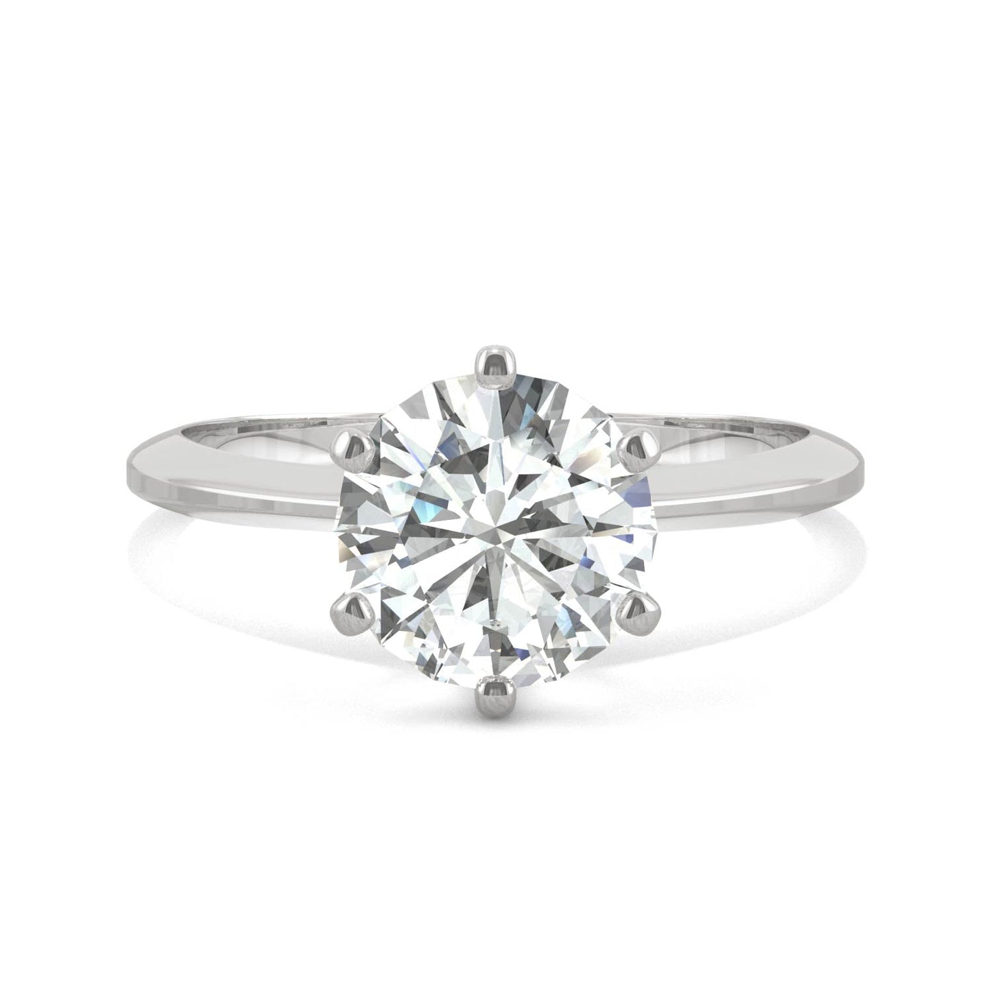 1.90 CTW Moissanite Solitaire Engagement Ring