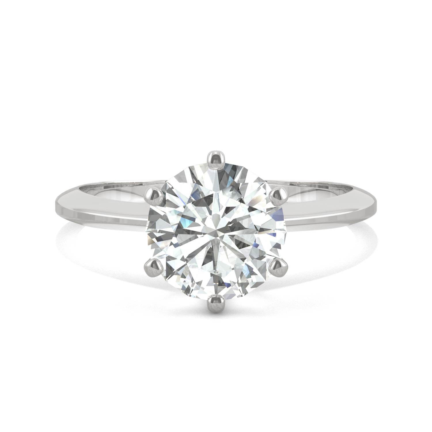 1.90 CTW Moissanite Solitaire Engagement Ring