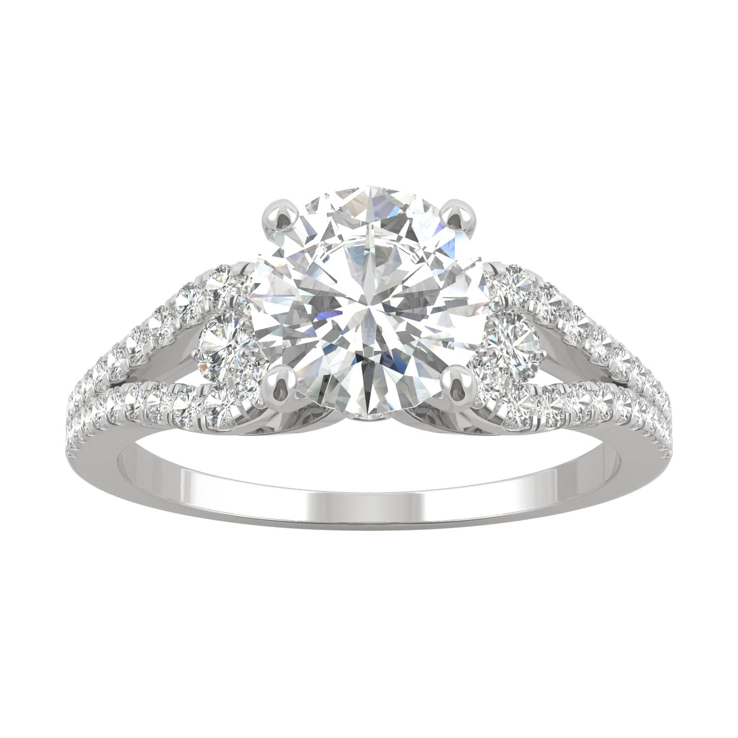 2.08 CTW Moissanite Engagement Ring