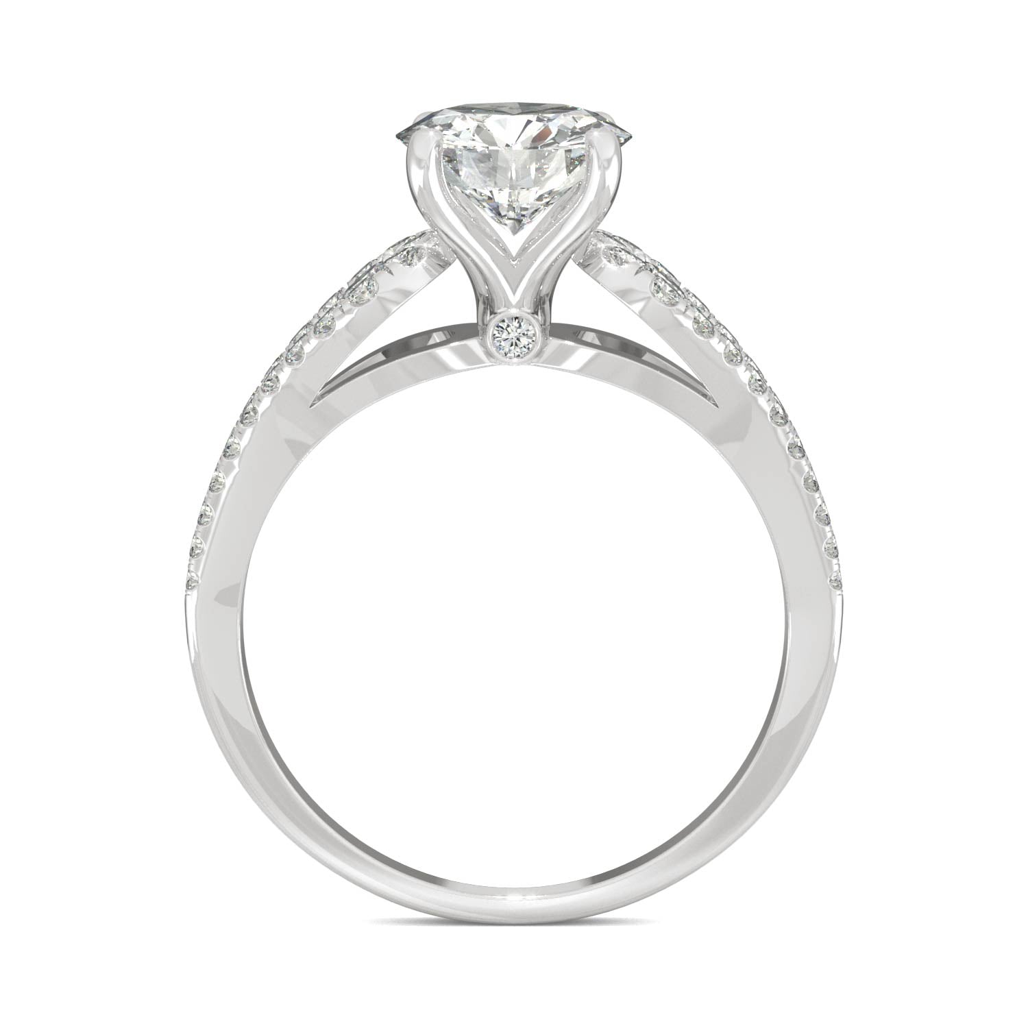 2.08 CTW Moissanite Engagement Ring