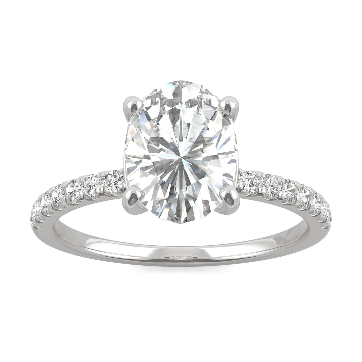 2.34 CTW Oval Moissanite Ring