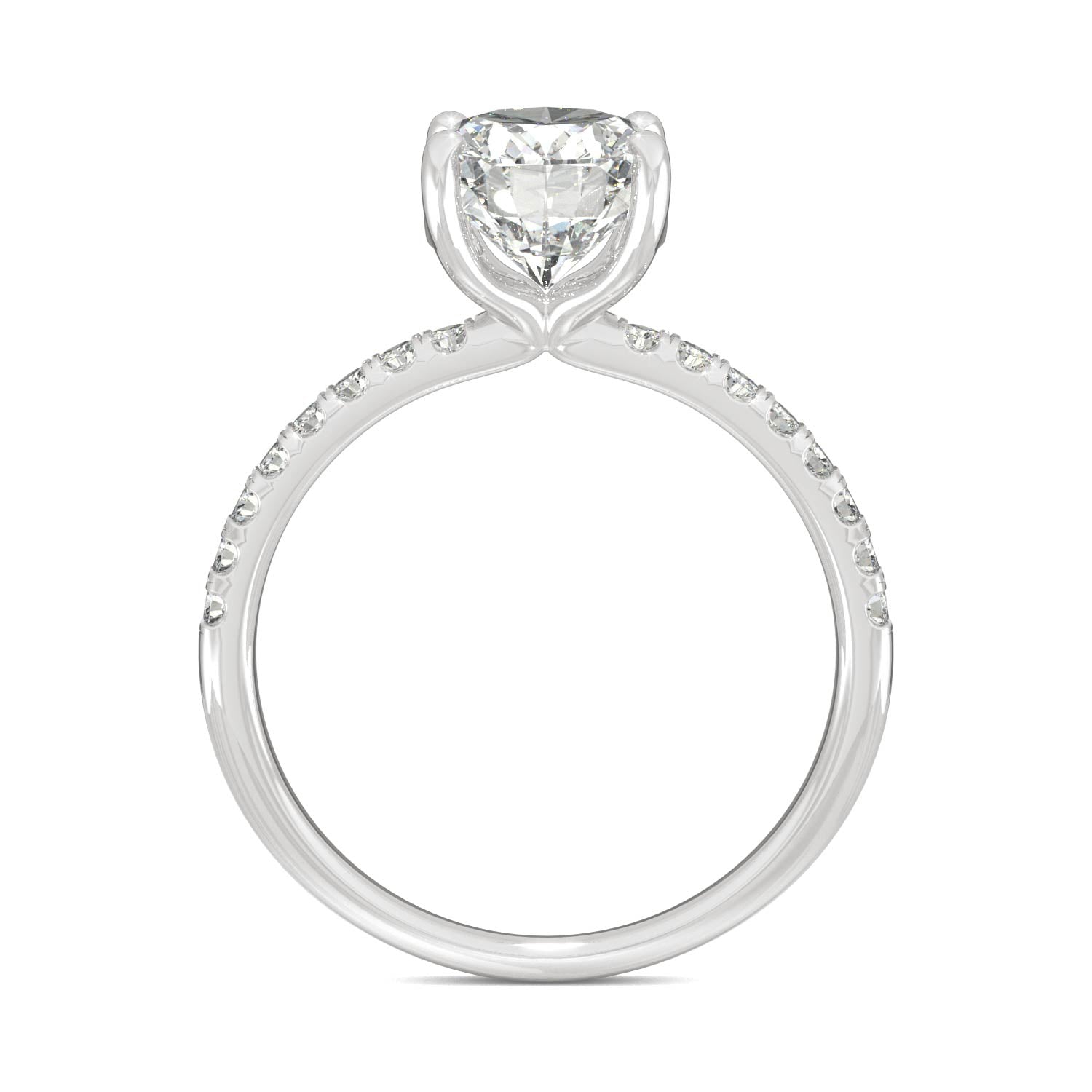 2.34 CTW Oval Moissanite Ring