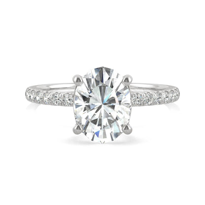 2.34 CTW Oval Moissanite Ring