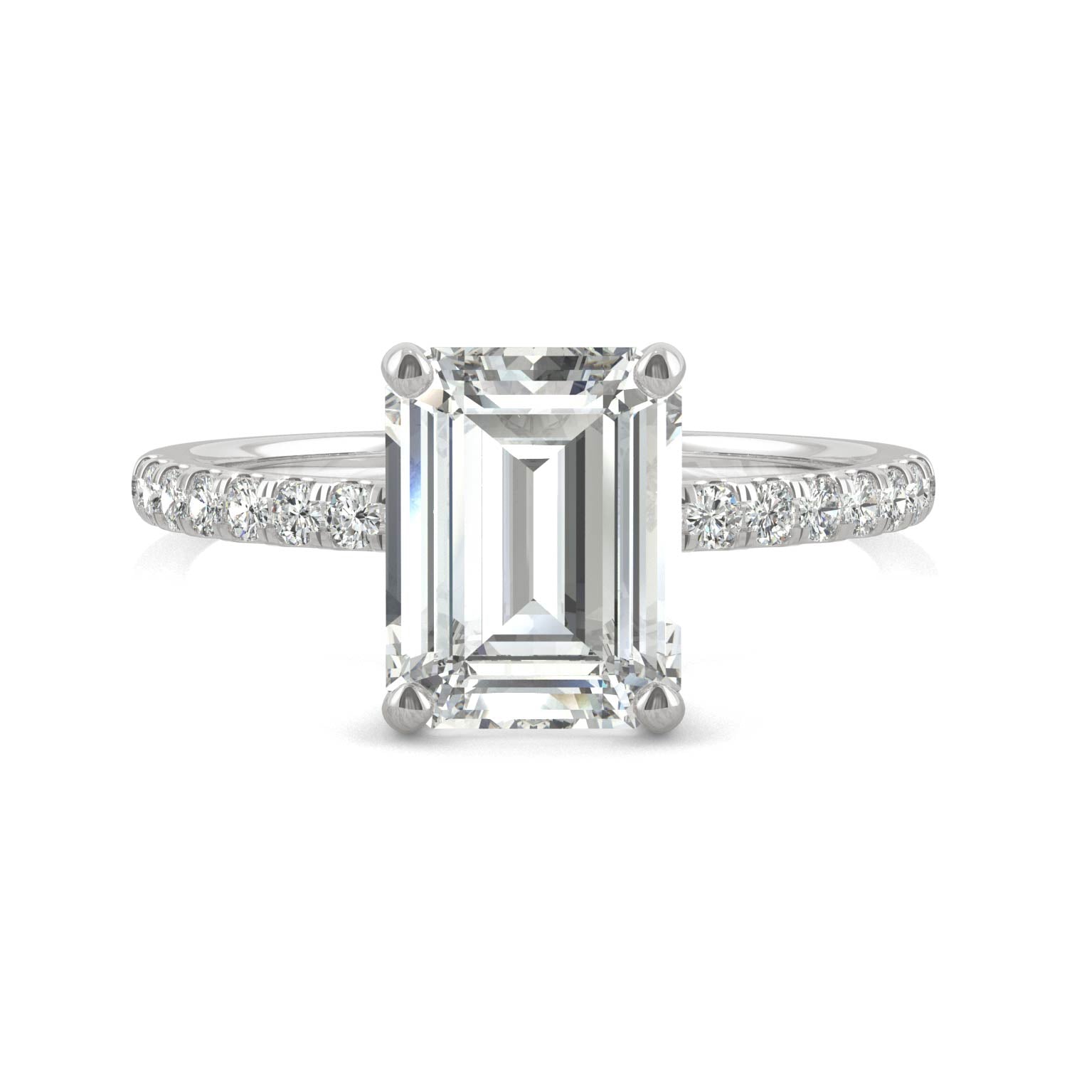 Emerald Moissanite Ring 2.76 CTW