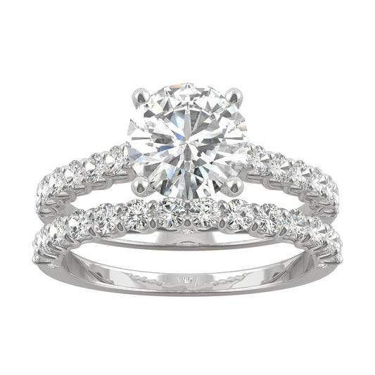 Moissanite White Gold Ring