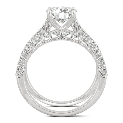 Moissanite White Gold Ring