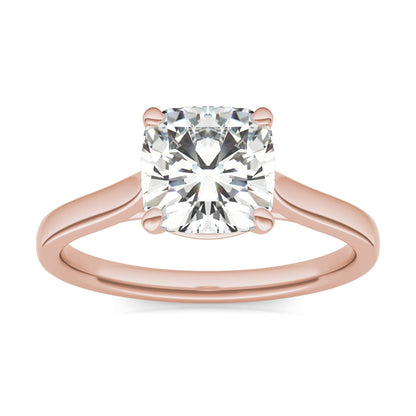 2.00 CTW Rose Gold Moissanite Solitaire Ring