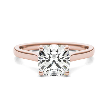 2.00 CTW Rose Gold Moissanite Solitaire Ring