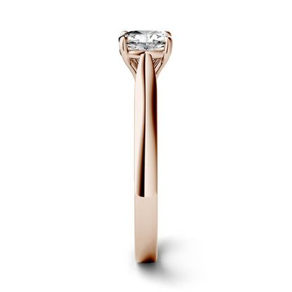 1.10 CTW Rose Gold Moissanite Ring