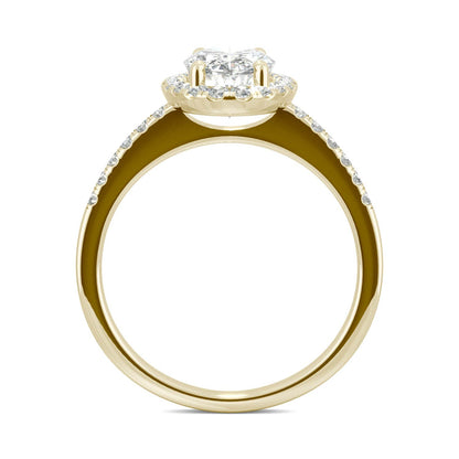 2.62 CTW Moissanite Halo Ring