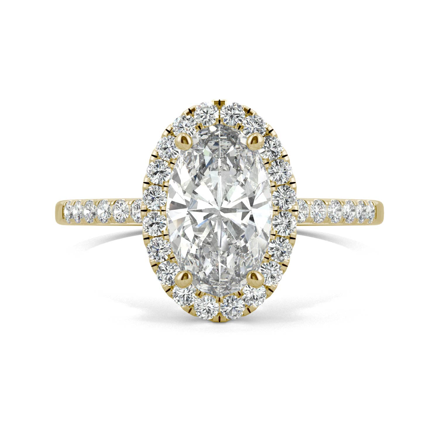 2.62 CTW Moissanite Halo Ring