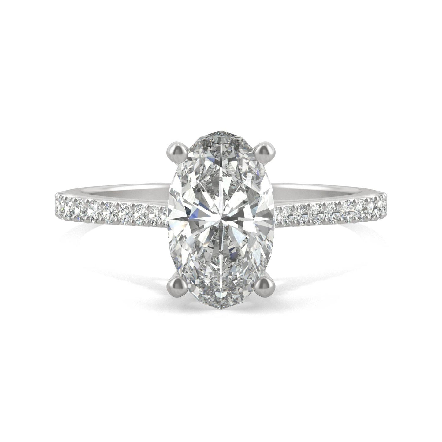 2.49 CTW Moissanite Engagement Ring