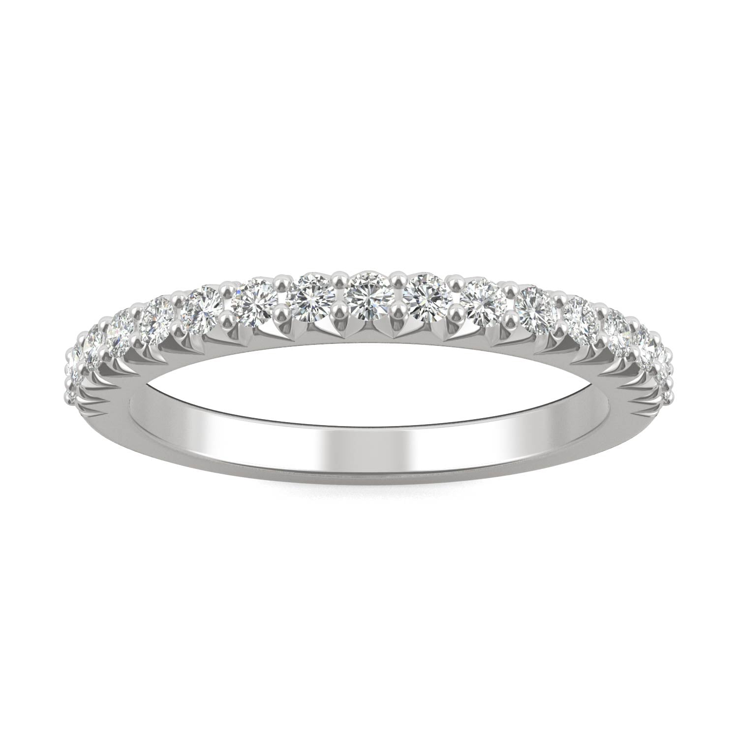 0.34 CTW Round Moissanite Stackable Ring