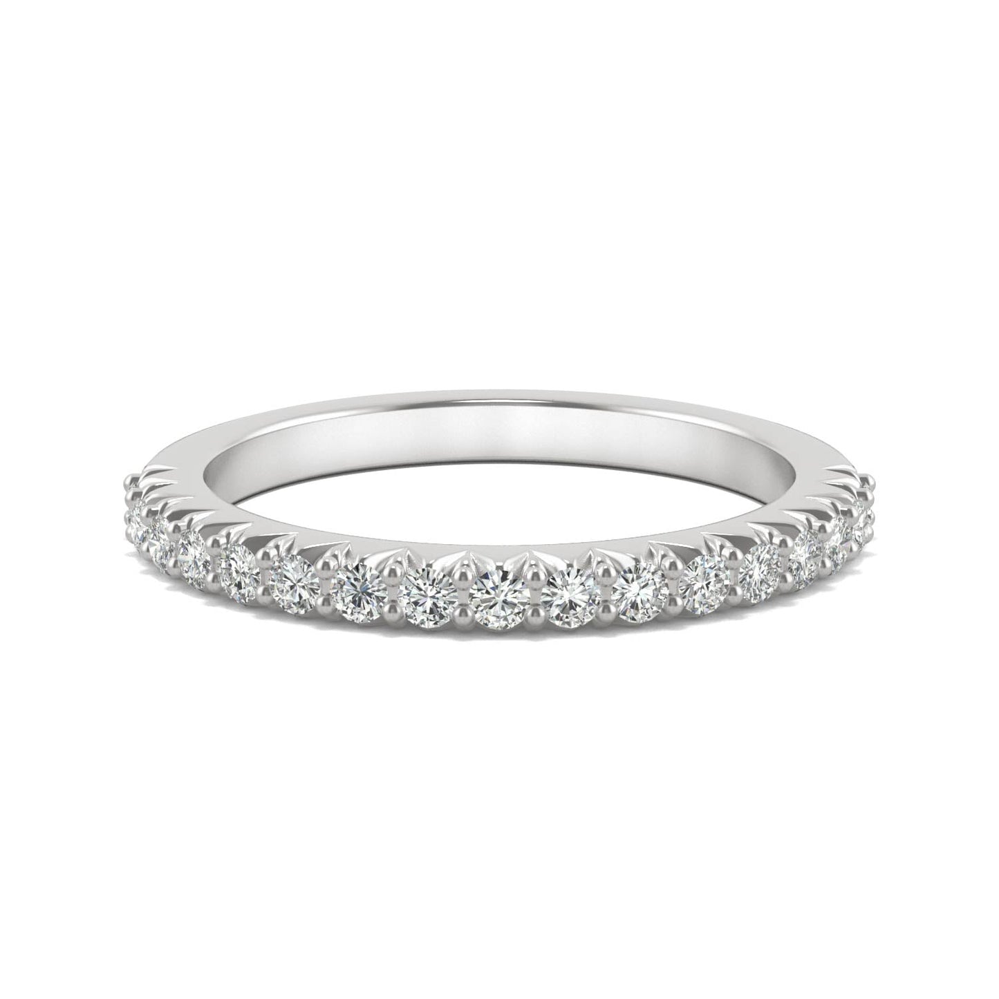 0.34 CTW Round Moissanite Stackable Ring