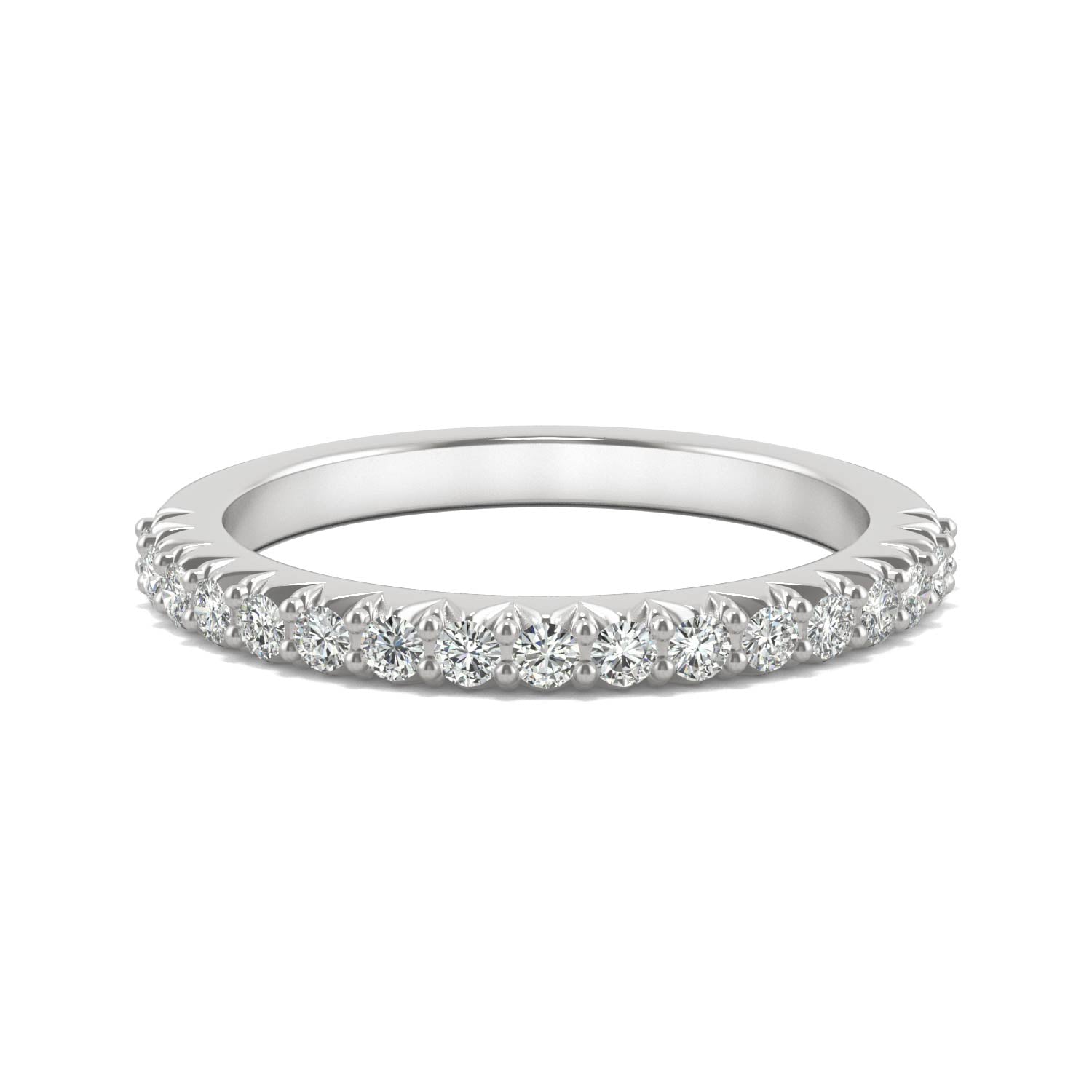 0.34 CTW Round Moissanite Stackable Ring