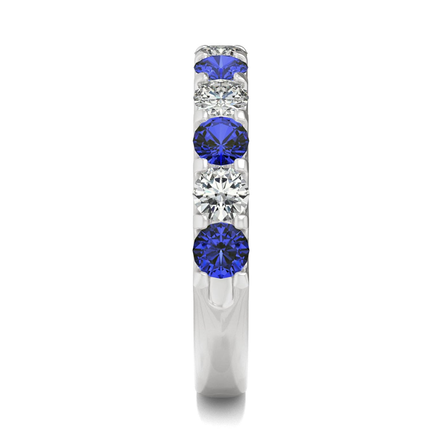 1.58 CTW Sapphire Ring 14K White Gold