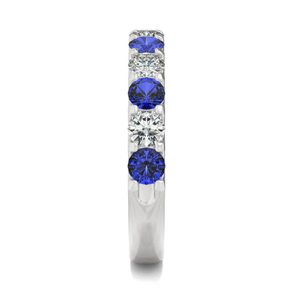 1.58 CTW Sapphire Ring 14K White Gold