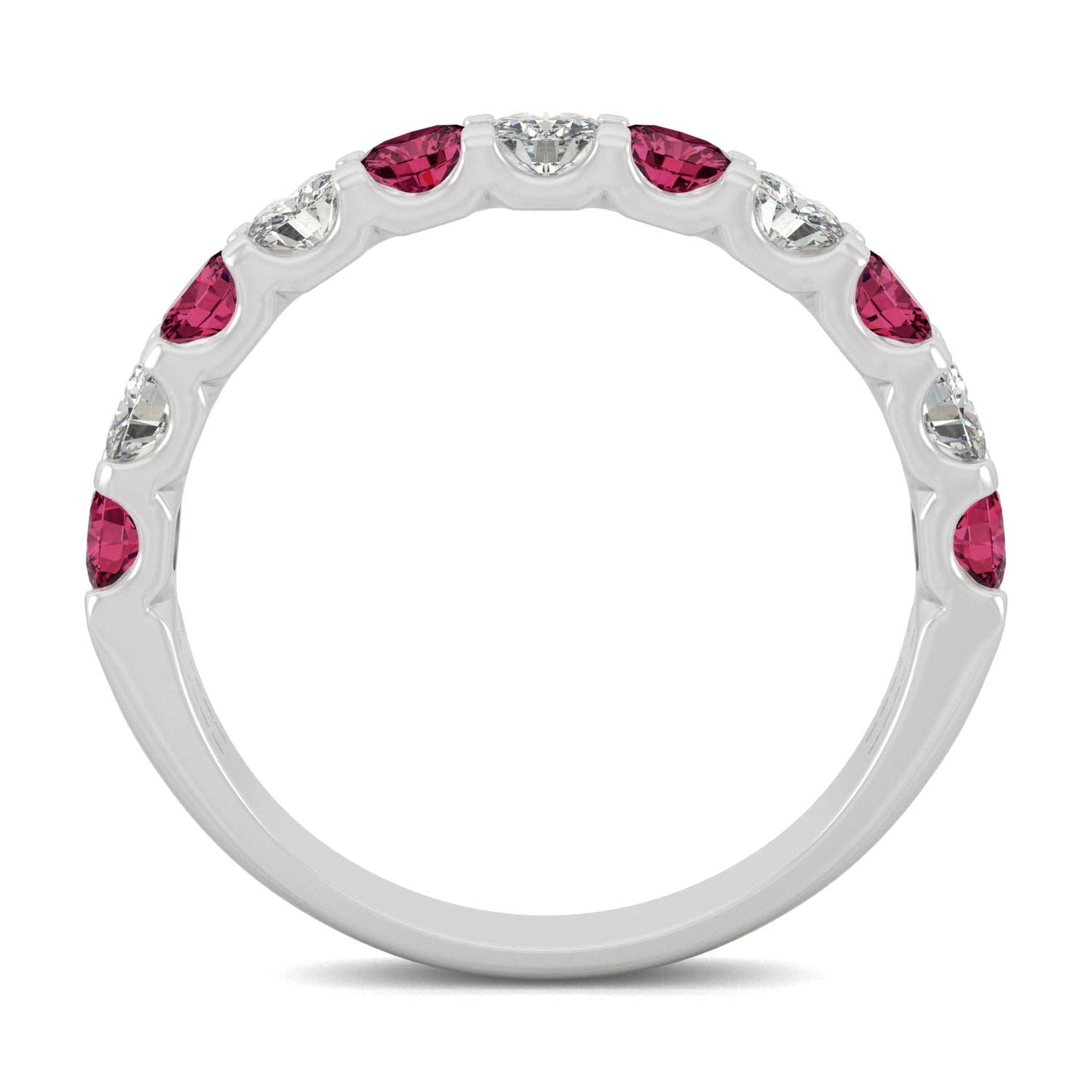 1.58 CTW Ruby Stackable Ring