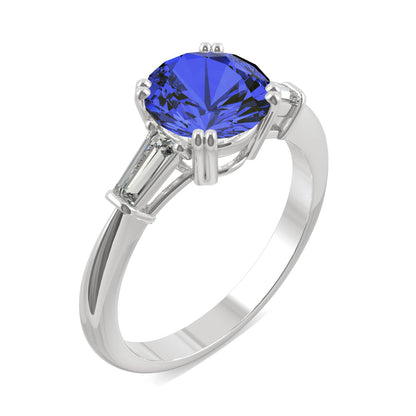 3.07 CTW Sapphire White Gold Ring