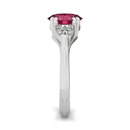 3.50 CTW Ruby Engagement Ring