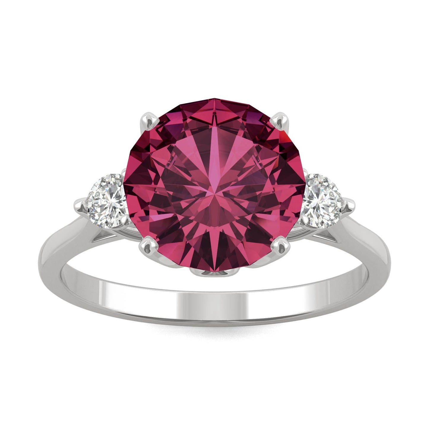 3.55 CTW Ruby Engagement Ring