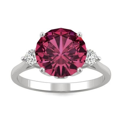 3.55 CTW Ruby Engagement Ring