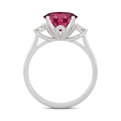 3.55 CTW Ruby Engagement Ring