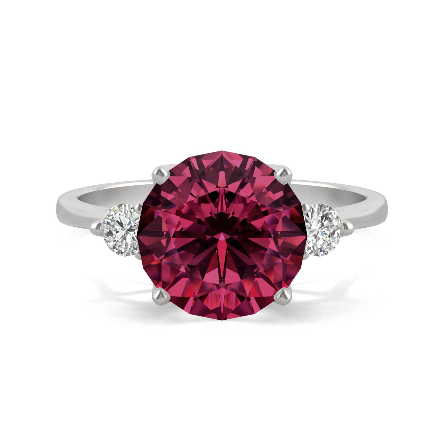 3.55 CTW Ruby Engagement Ring