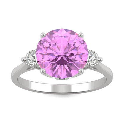 3.55 CTW Pink Sapphire Engagement Ring