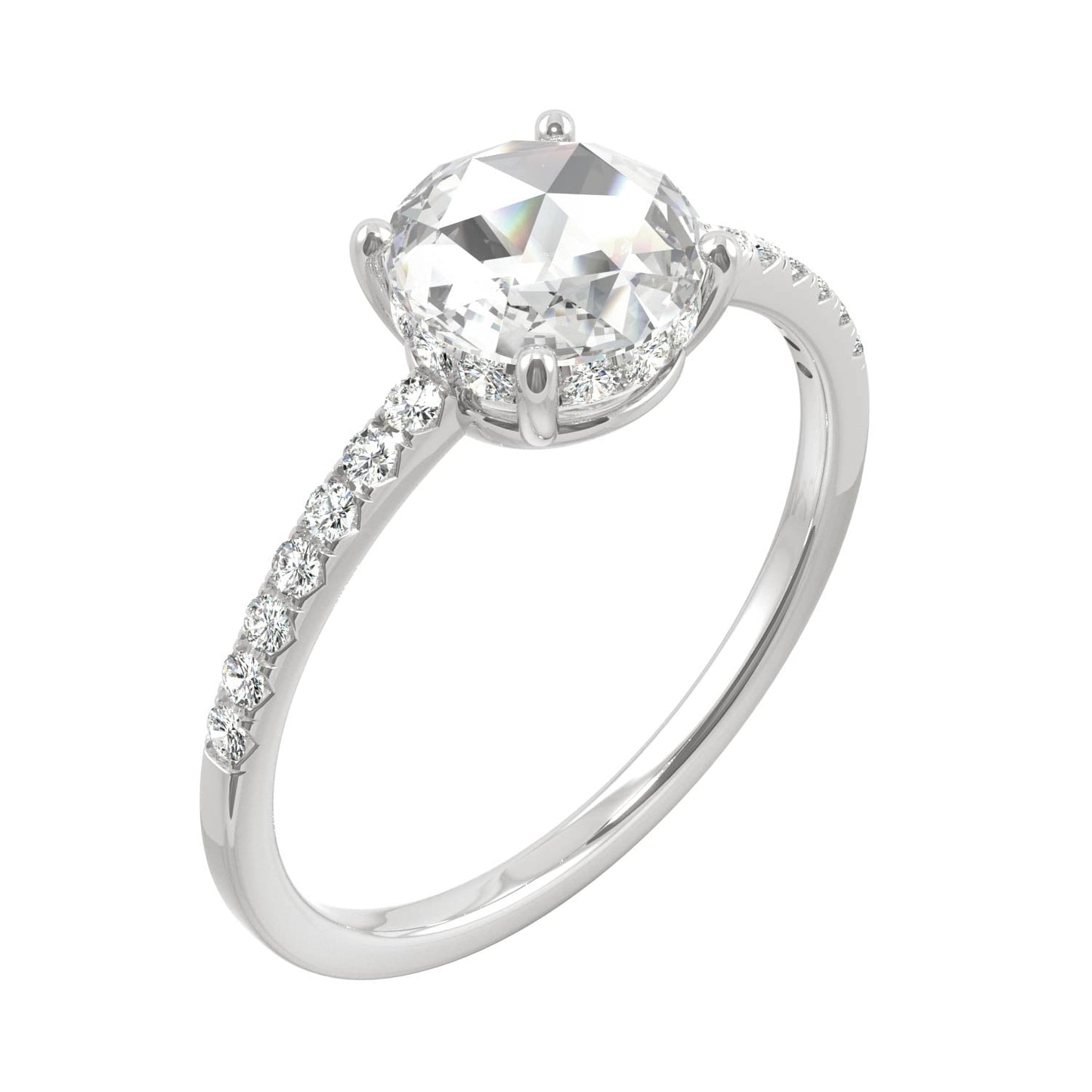 0.81 CTW Moissanite Engagement Ring