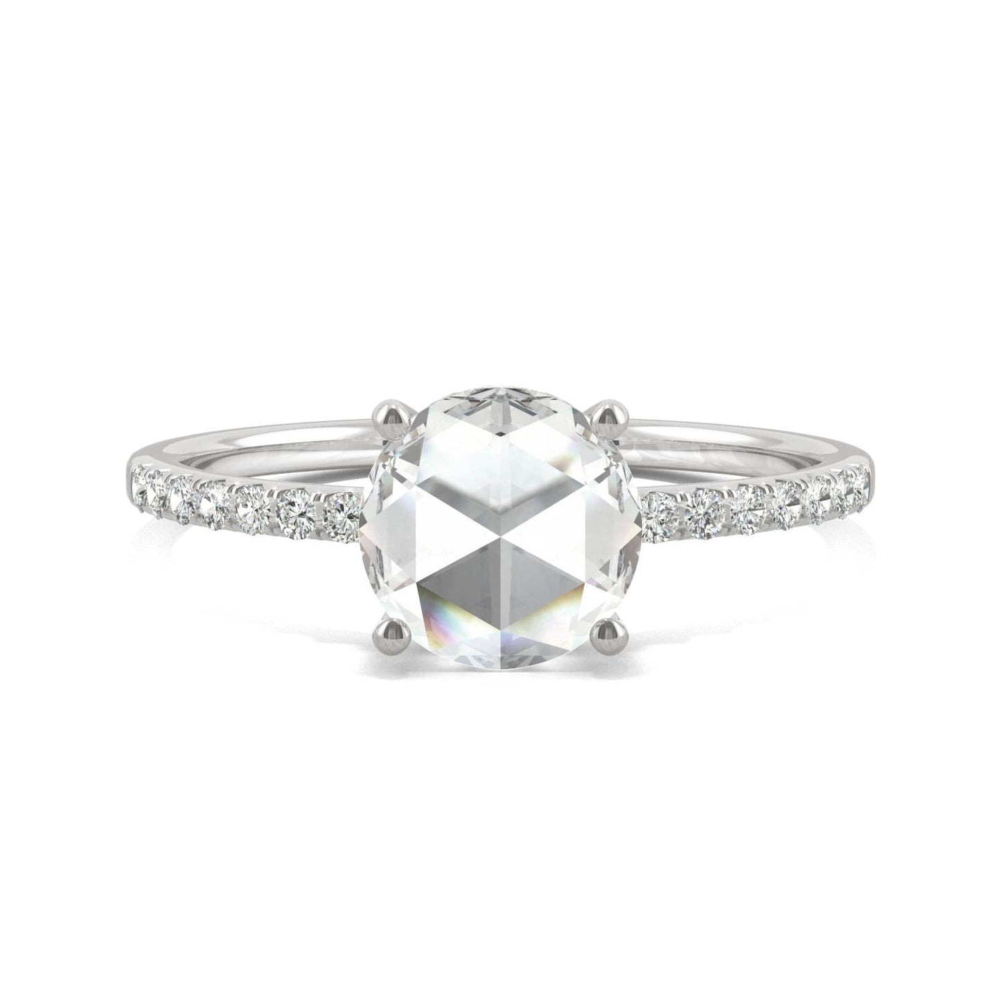 0.81 CTW Moissanite Engagement Ring