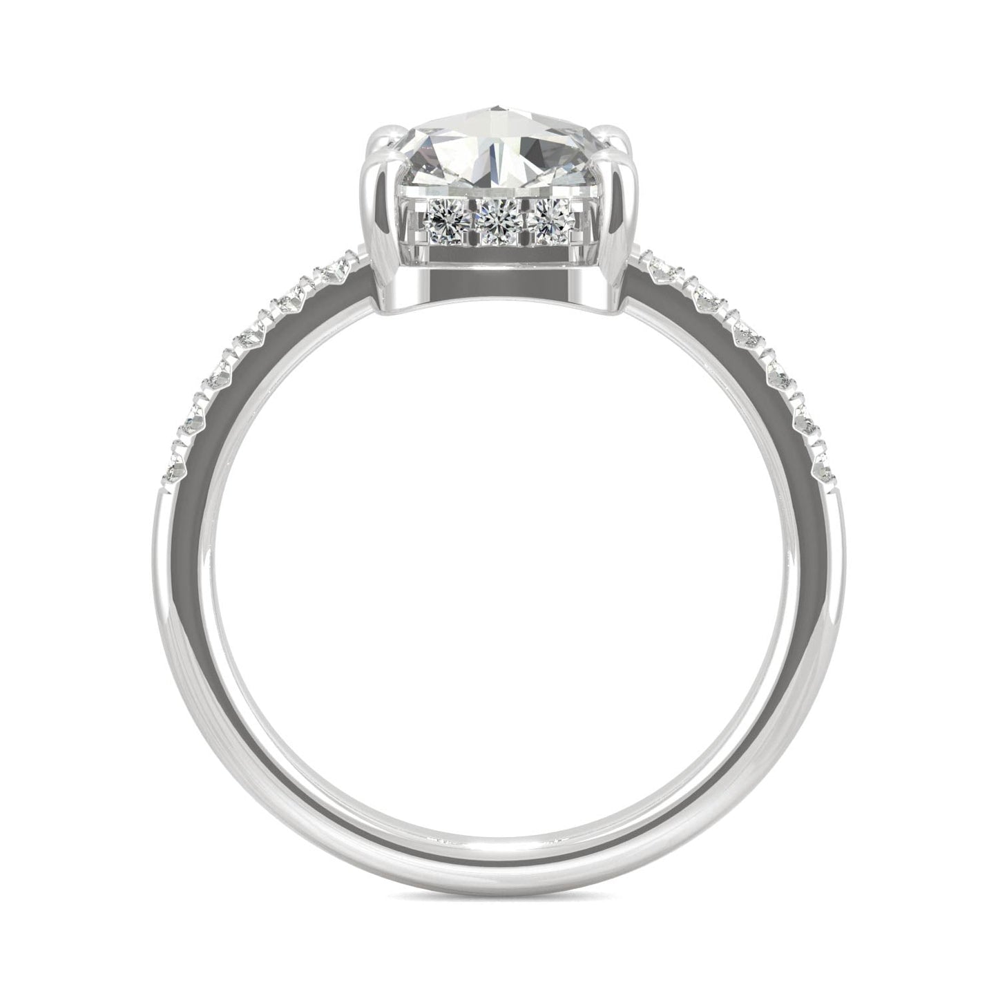 1.64 CTW Moissanite Engagement Ring