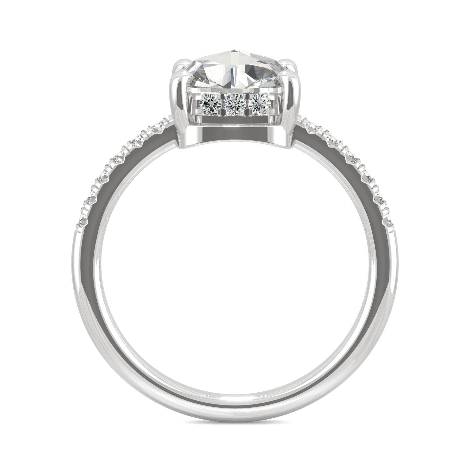 1.64 CTW Moissanite Engagement Ring