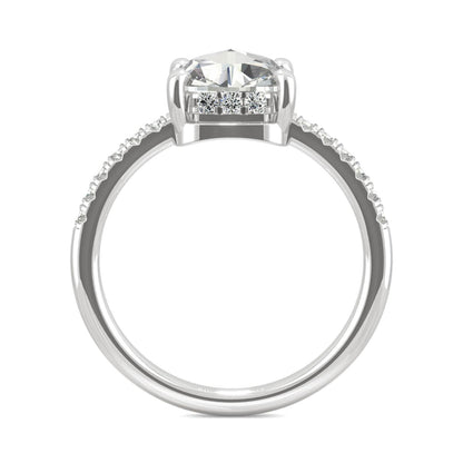 1.64 CTW Moissanite Engagement Ring