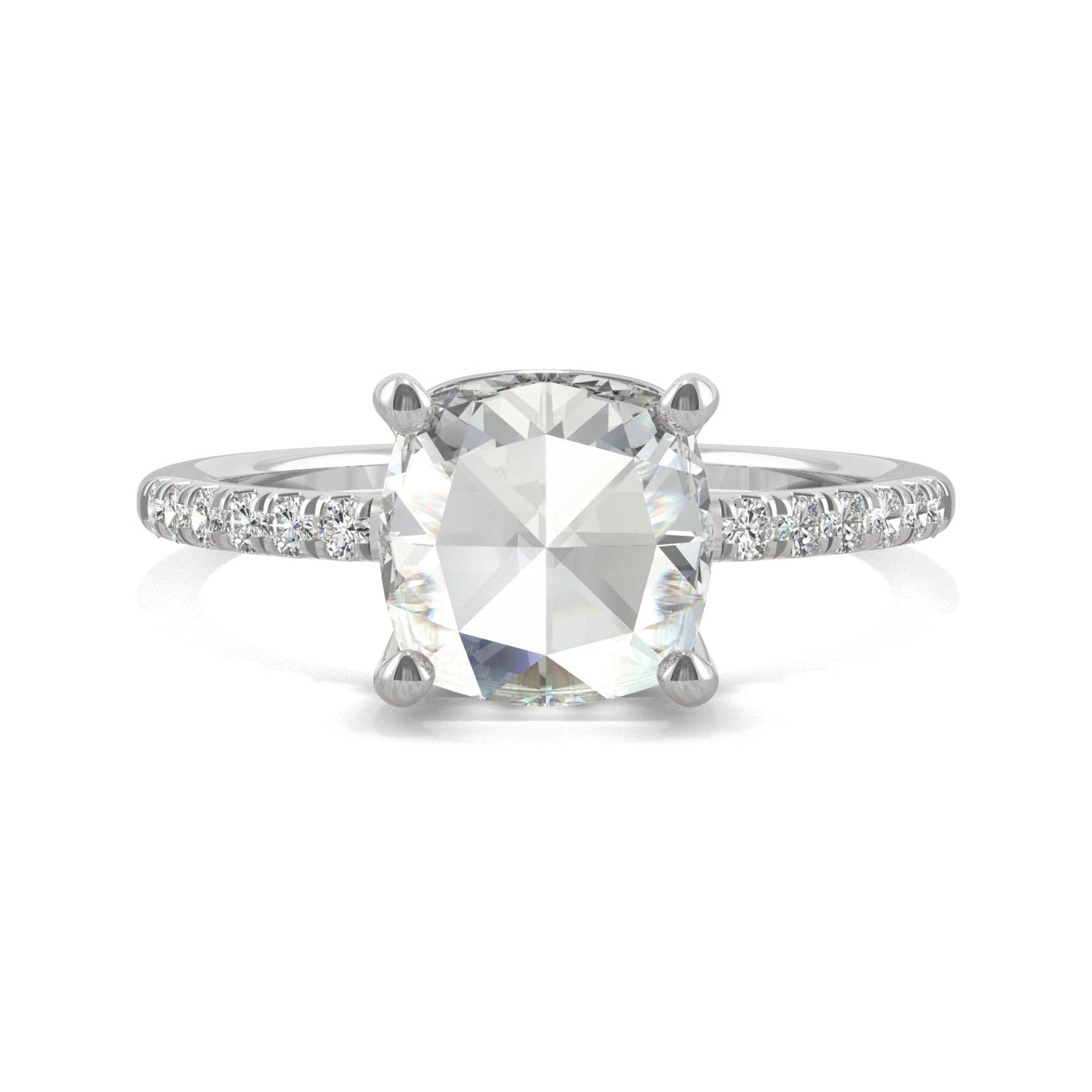 1.64 CTW Moissanite Engagement Ring