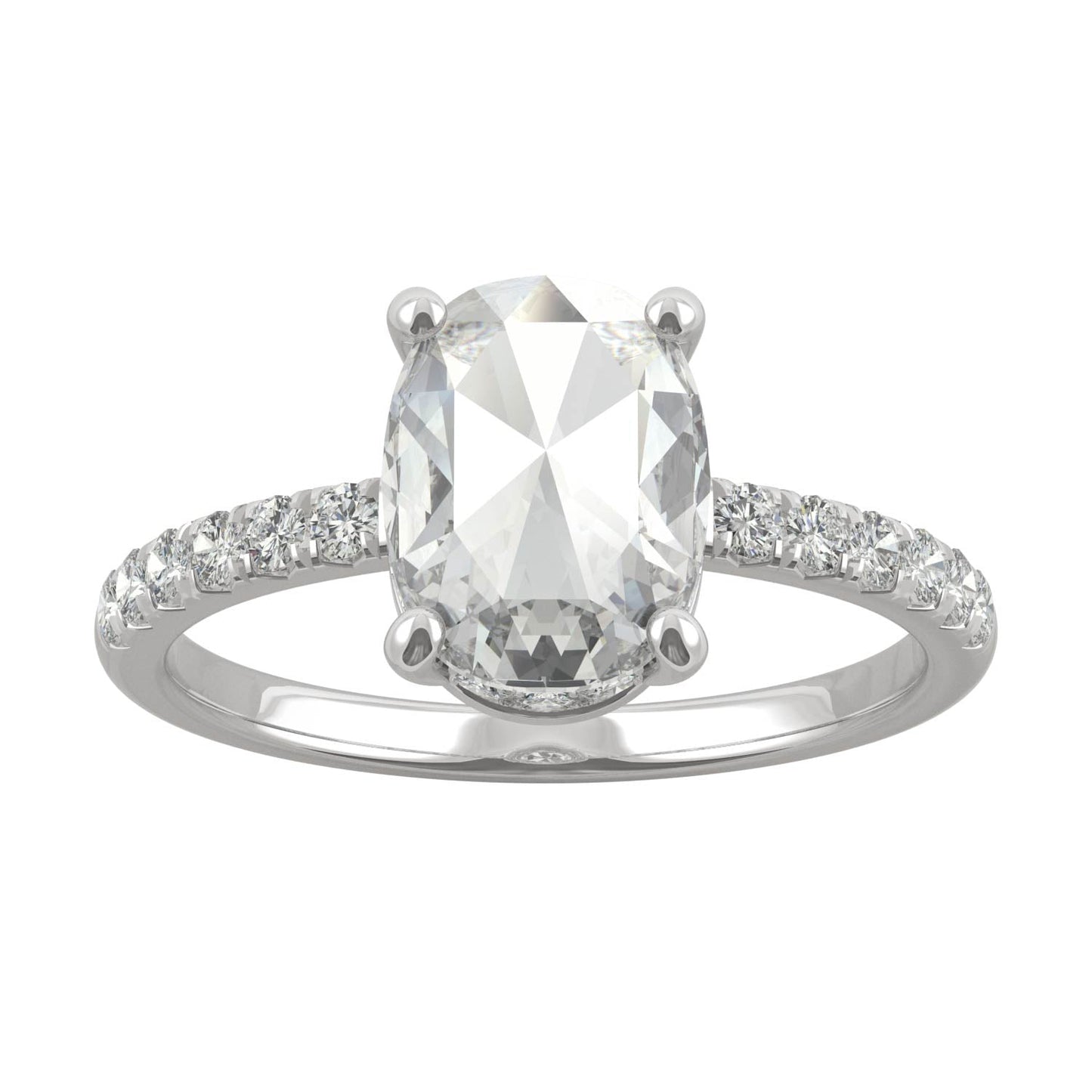 1.66 CTW Moissanite Engagement Ring