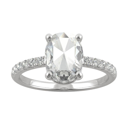 1.66 CTW Moissanite Engagement Ring