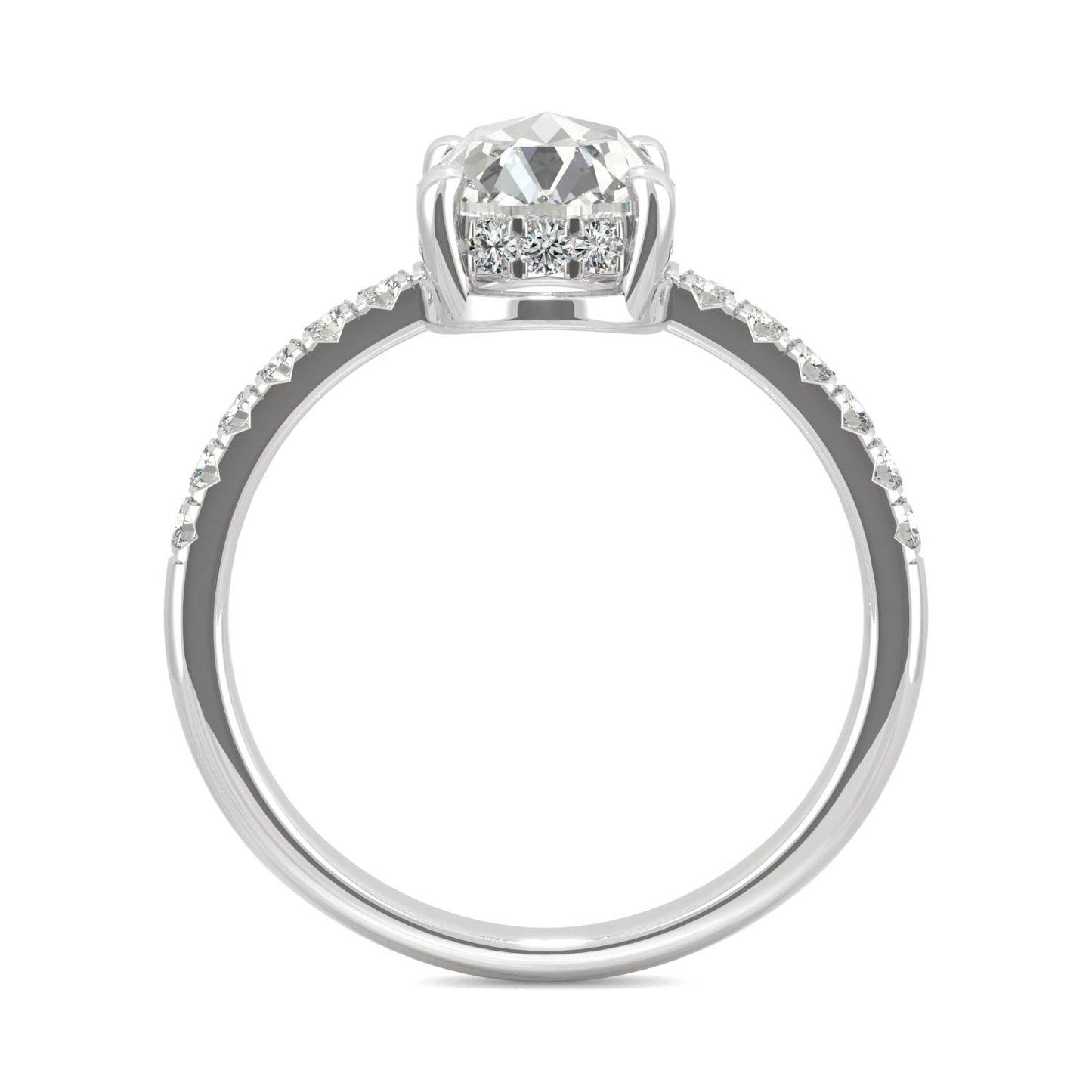 1.66 CTW Moissanite Engagement Ring